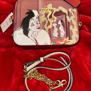 Coach Disney Cruella Red Crossbody Bag